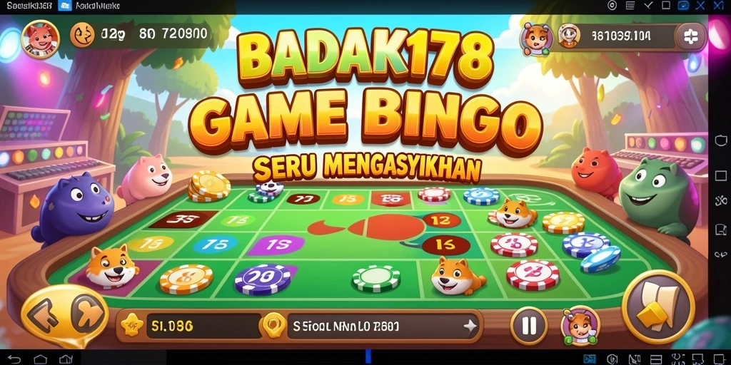 Tampilan menyenangkan saat bermain Bingo di BADAK178.