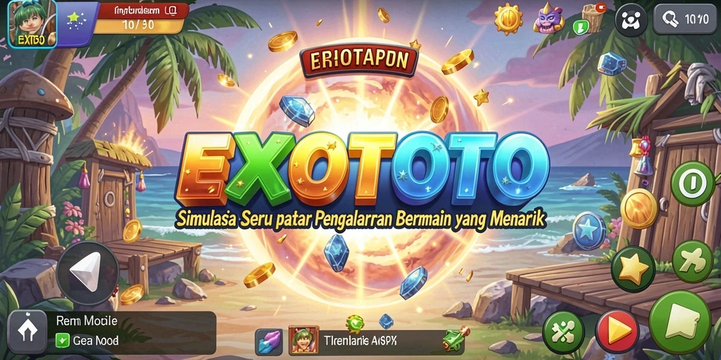 Tampilan gameplay EXOTOTO yang menarik dan interaktif.