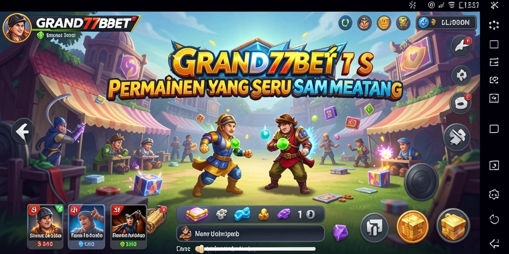 Tampilan gameplay menarik dari GRAND77BET dengan elemen simulasinya.