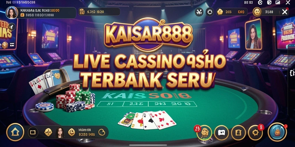 Tampilan gameplay Live Casino KAISAR888 yang menawan dan interaktif.