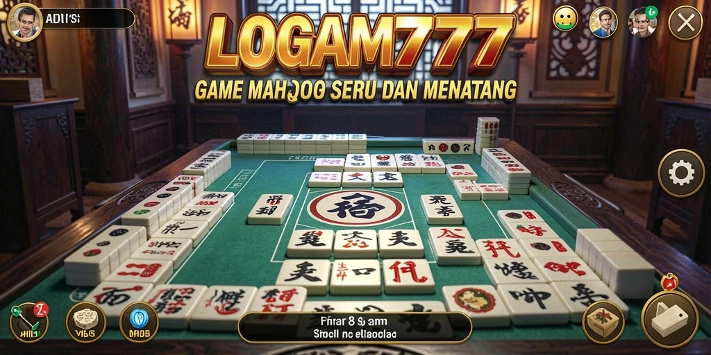 Tampilan gameplay seru LOGAM777 dengan strategi Mahjong yang menarik.