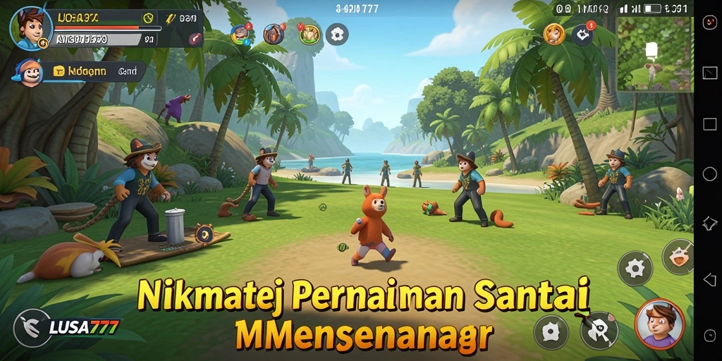 Tampilan permainan LUSA777 yang penuh warna dan menghibur.