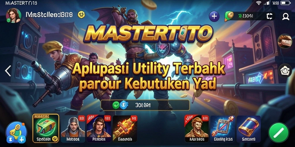 Screenshot utama MASTERTOTO menunjukkan antarmuka pengguna yang intuitif.