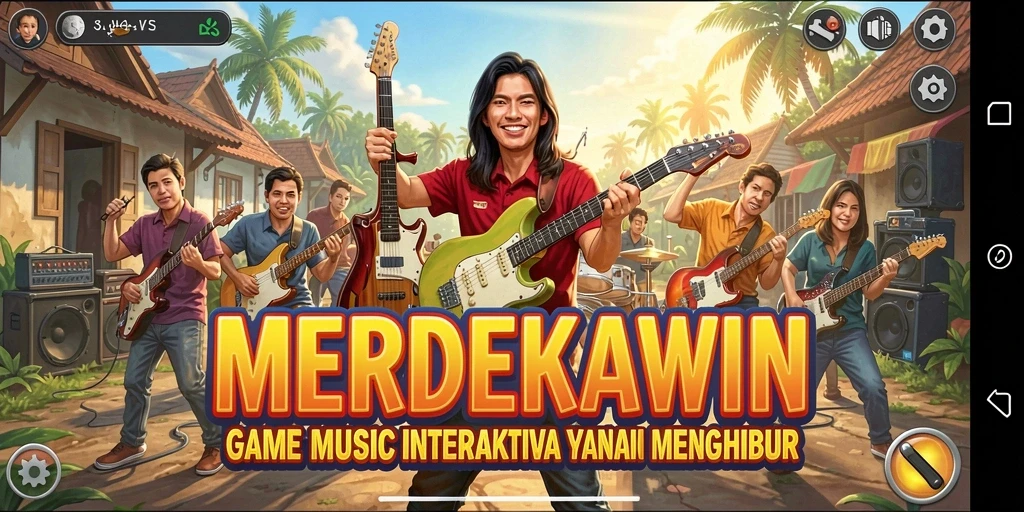 Tampilkan interaksi seru saat bernyanyi dalam MERDEKAWIN.