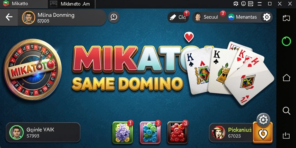 Gameplay MIKATOTO yang seru dan menantang dalam permainan Domino.