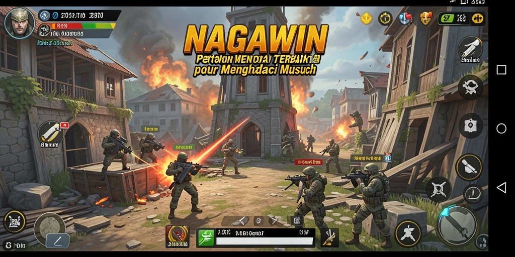 Tampilan gameplay seru Tower Defense di NAGAWIN.