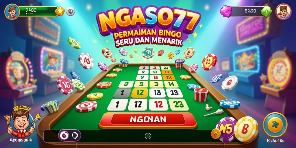 Tampilan gameplay Bingo di NGASO77 yang seru dan penuh warna.