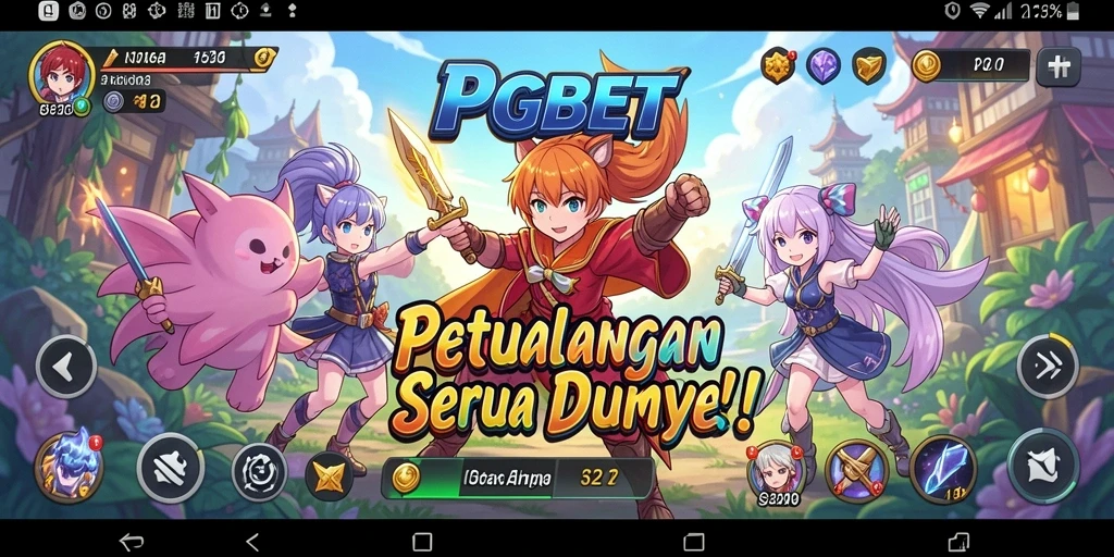 Screenshot PGBET menampilkan aksi seru dan karakter Anime yang mengesankan.