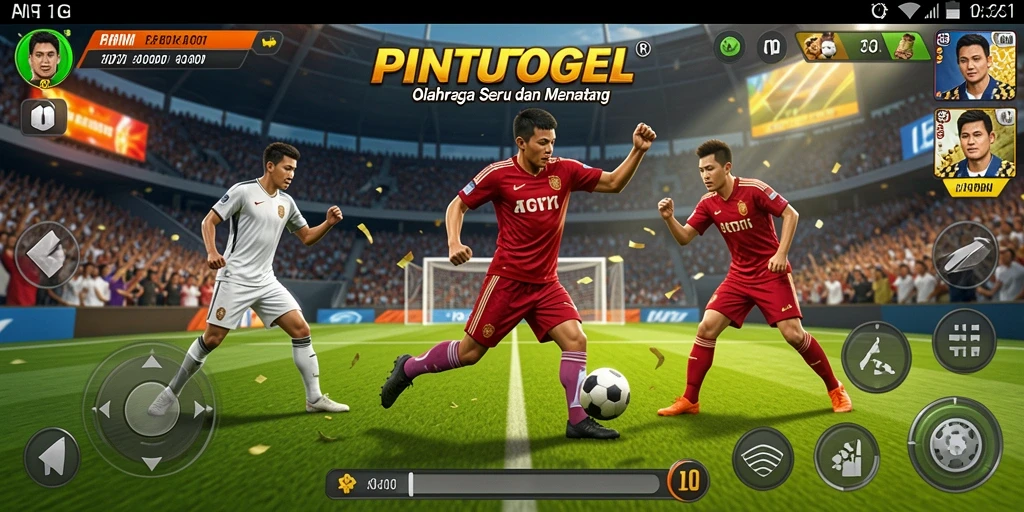 Screenshot PINTUTOGEL menampilkan gameplay yang menegangkan di berbagai cabang olahraga.