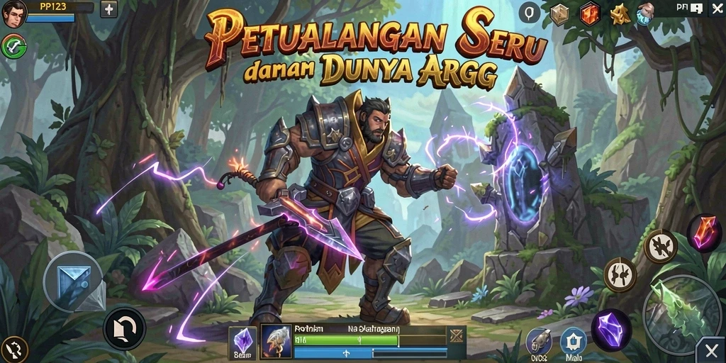 Tampilan menarik dari gameplay PP123 yang seru dan mendebarkan.