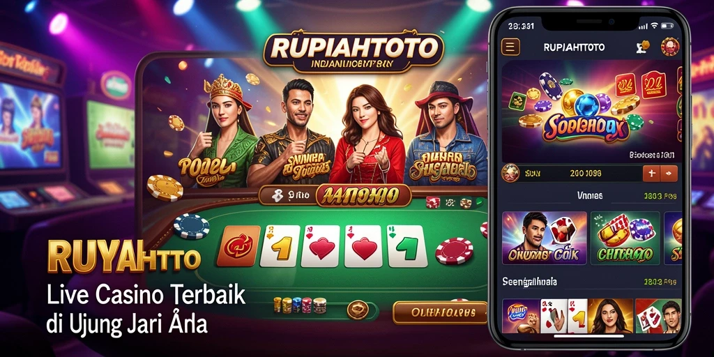 Tampilan gameplay RUPIAHTOTO yang menarik di Live Casino.