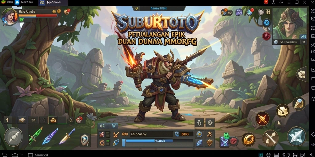 Tangkapan layar gameplay SUBURTOTO menampilkan aksi seru dalam dunia MMORPG.