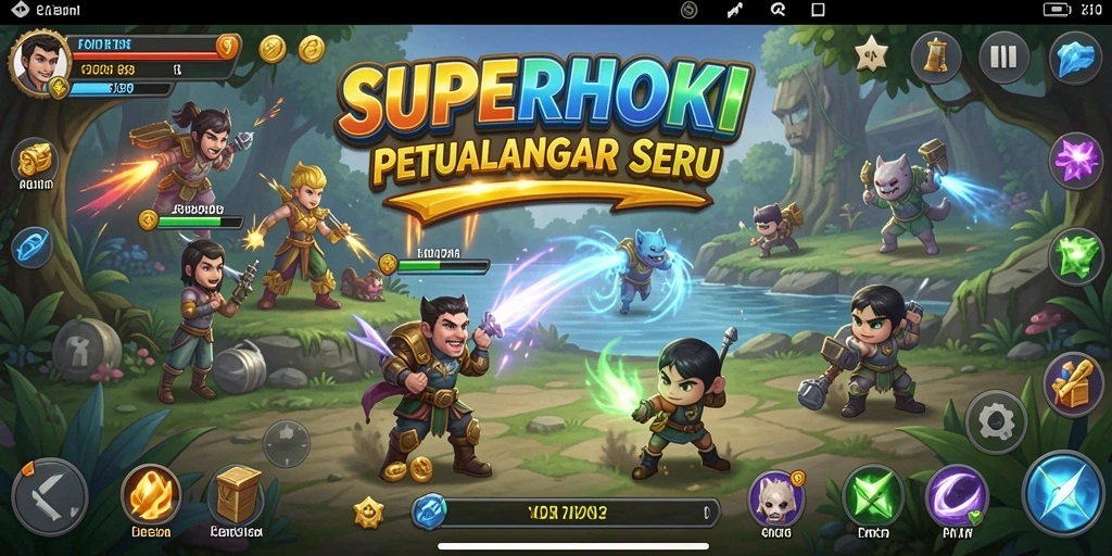 Screenshot SUPERHOKI menampilkan aksi gameplay yang mendebarkan.