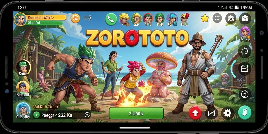 Tampilan gameplay menarik dalam ZOROTOTO dengan berbagai pilihan yang menantang.